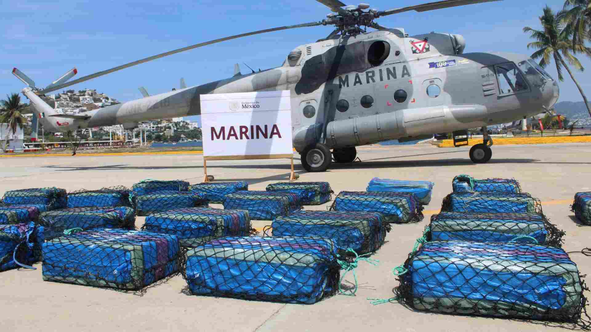 🚨 ¡Golpe al narco! Aseguran cargamento de cocaína frente a costas de Guerrero