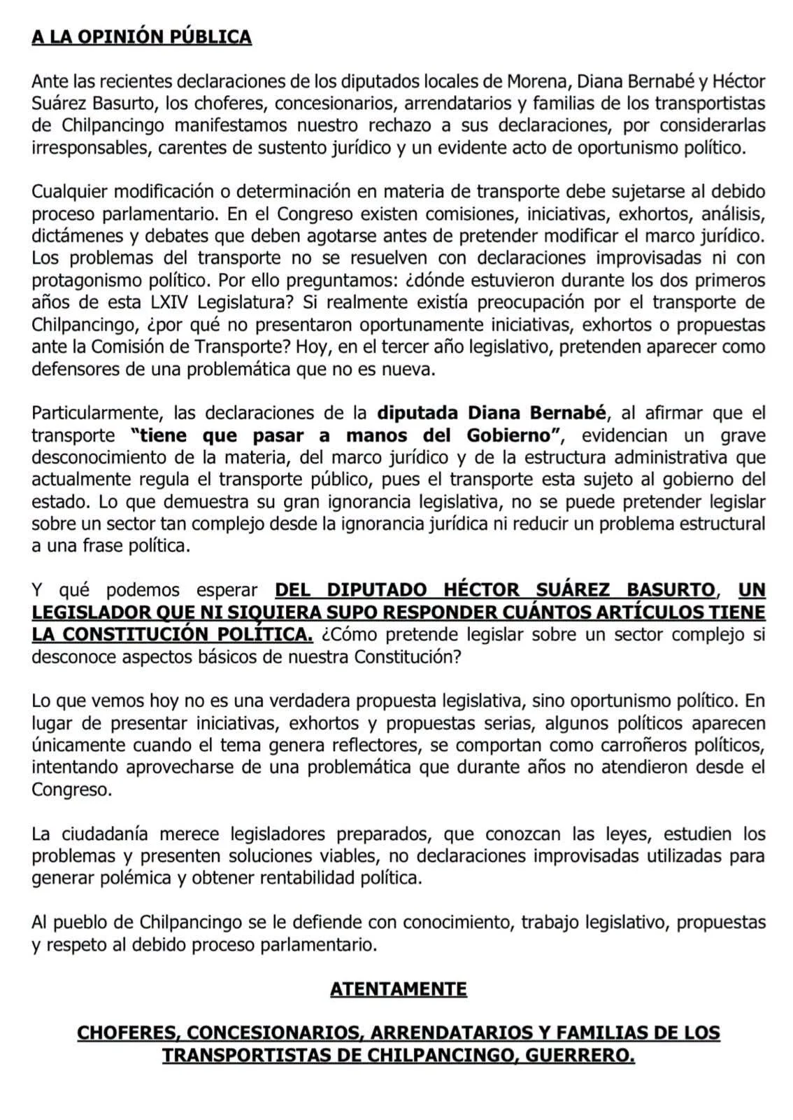 🚨 ¡ESCÁNDALO EN CHILPANCINGO! Transportistas EXPLOTAN contra diputados de Morena